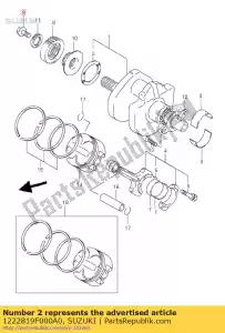 suzuki 1222819F000A0 lavadora, manivela - Lado inferior