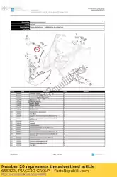 rechter richtingaanwijzer interne ondersteuning van Piaggio Group, met onderdeel nummer 655823, bestel je hier online: