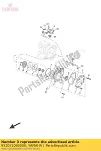 yamaha 931031080000 selo de óleo (7x14x4-136) - Lado inferior