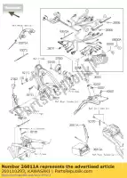 260110293, Kawasaki, cavo, batteria (-) klx125caf kawasaki d tracker klx 125 2010 2011 2012 2013 2015 2016, Nuovo