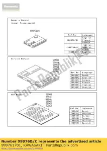 kawasaki 999761701 owner's manual,en/fr/de, ej800 - Bottom side