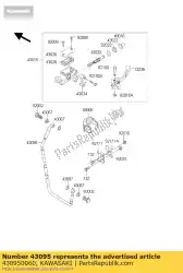 Qui puoi ordinare tubo freno, fr kx125-m3 da Kawasaki , con numero parte 430950060: