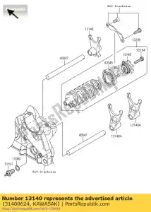 kawasaki 131400624 fork-shift zr750nbf - Onderkant