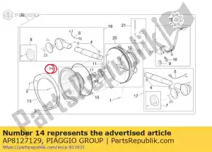 Piaggio Group AP8127129 unité de phare. achevée - La partie au fond