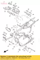 2WR211400033, Yamaha, tubo obliquo comp. yamaha xvz xvztd venture royal 1300 12 13, Nuovo