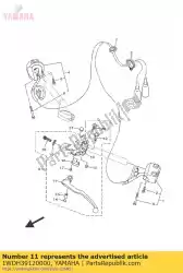 Ici, vous pouvez commander le levier 1 auprès de Yamaha , avec le numéro de pièce 1WDH39120000: