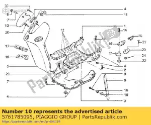 Piaggio Group 5761785095 cubrir - Lado inferior