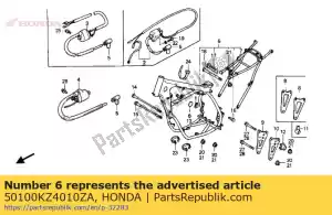 Honda 50100KZ4010ZA composizione corporea, * r134 * - Il fondo