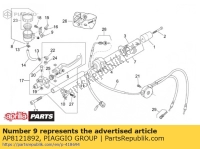 AP8121892, Aprilia, óleo freio tanque supp., Novo