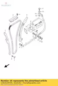 suzuki 1283524F00 mangueira, corrente de came - Lado inferior