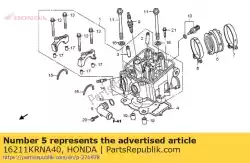 Qui puoi ordinare isolante, corpo farfallato da Honda , con numero parte 16211KRNA40: