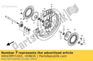 honda 44603MY1405 spoke set a, fr. (outside) - Bottom side