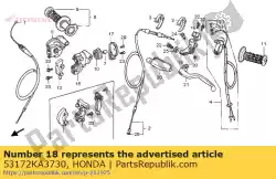 Aqui você pode pedir o suporte, l. Alavanca de manivela em Honda , com o número da peça 53172KA3730: