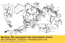 Ici, vous pouvez commander le miroir assy., l. Arrière auprès de Honda , avec le numéro de pièce 88120MBGD01: