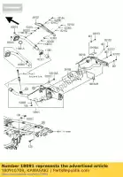 180910709, Kawasaki, body-comp-uitlaat klx125caf kawasaki d tracker 125 2010, Nieuw