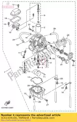 Here you can order the nozzle, main from Yamaha, with part number 1C61434100: