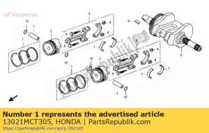 Honda 13021MCT305 ringset, zuiger (0.25) - Onderkant