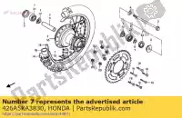 426A5KA3830, Honda, velg-assy honda cr  r cr125r 125 , Nieuw