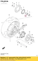 6474135F10, Suzuki, entretoise, essieu arrière suzuki  dl gsx gsx r gsx s sv 600 750 1000 1300 2003 2004 2005 2006 2007 2008 2009 2010 2011 2012 2014 2015 2016 2017 2018 2019, Nouveau