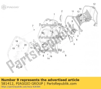 581412, Aprilia, stecker, Neu