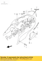 6813124F10CN8, Suzuki, embleem, frame co suzuki gsx 1300 2000 2001, Nieuw