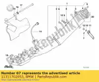 11311702953, BMW, anello guarnizione - 13,0x2,0 bmw  1200 1996 1997 1998 1999 2000 2001 2002 2003 2004, Nuovo