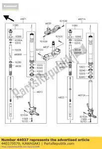 kawasaki 440370079 uchwyt-widelec pod zx1000e8f - Dół