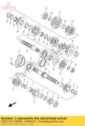 Ici, vous pouvez commander le essieu principal auprès de Yamaha , avec le numéro de pièce 20S174110000: