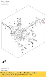 suzuki 1360135F00 parafuso - Lado inferior