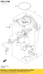 Here you can order the nut from Suzuki, with part number 1517335F00: