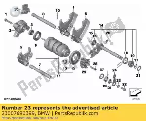 bmw 23007690399 arandela - 6,4 - Lado inferior