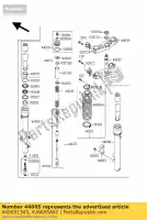 440051345, Kawasaki, pipe-left fork outer kdx200-h1 kawasaki kdx 200 1995 1996 1997 1998 1999 2000 2001 2002, New