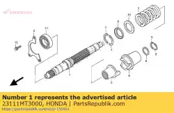 Aqui você pode pedir o nenhuma descrição disponível no momento em Honda , com o número da peça 23111MT3000: