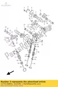 suzuki 1274138B01 tandwiel, nokkenas - Onderkant