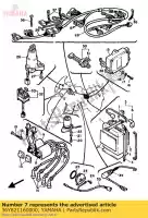 36Y821160000, Yamaha, wire, minus lead yamaha fj 1100 1200, New