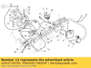 Piaggio Group GU03718350 ht wire - Bottom side