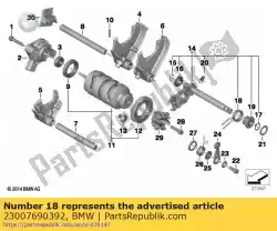 Here you can order the spring from BMW, with part number 23007690392: