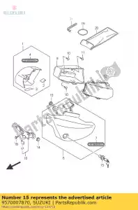 suzuki 9570007870 slotenset, frame - Onderkant