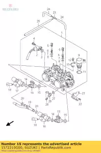 suzuki 1572210G00 o ring - Onderkant