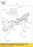 130CB0885, Kawasaki, à boulon, 8x85 er650ecf kawasaki er-6f er-6n 650 2013 2014 2015 2016, Nouveau