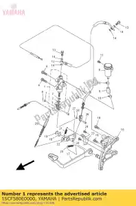 yamaha 1SCF580E0000 maître-cylindre arrière - La partie au fond