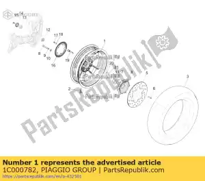 Piaggio Group 1C000782 wheel 3.00x12