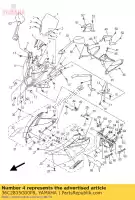 36C2835G00P8, Yamaha, korpus, przód górny 1 yamaha xj 600 2015 2016, Nowy