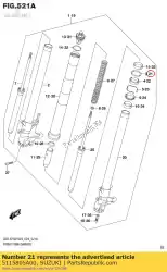 Qui puoi ordinare rondella, paraolio da Suzuki , con numero parte 5115805A00: