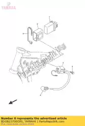 plug cap assy van Yamaha, met onderdeel nummer 8DG823700000, bestel je hier online: