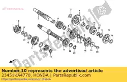 Aqui você pode pedir o nenhuma descrição disponível no momento em Honda , com o número da peça 23451KA4770: