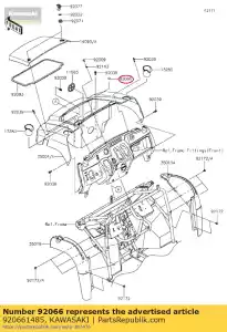 kawasaki 920661485 stekker kvf400-a1 - Onderkant