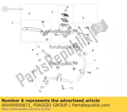 Aprilia 00H00900871, Bague, OEM: Aprilia 00H00900871