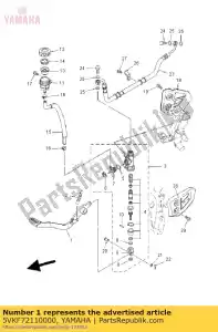 yamaha 5VKF72110000 pedal brake - Bottom side