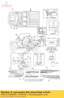 4XEF15490000, Yamaha, ring, spatbordvorm yamaha  yfm yfz yxc yxe yxm yxr 250 350 400 450 550 660 700 850 1000 2001 2002 2003 2004 2005 2006 2007 2008 2009 2010 2011 2012 2013 2014 2015 2016 2017 2018 2019 2020 2021, Nieuw